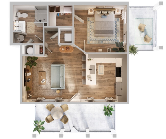 A2 with Balcony and Patio - Boardwalk Village