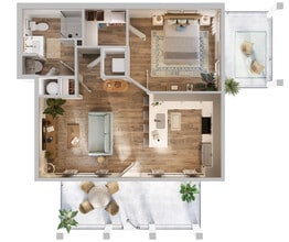 A2 with Balcony and Patio - Boardwalk Village