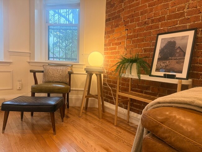 living space - cozy reading nook - 382 Riverway St