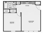 Open Living Concept Jr. 1Br - K Style