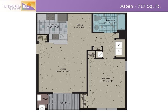Floorplan - Whispering Hills Apartments