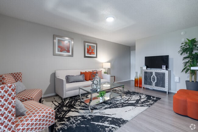 1 habitación, 1 baño - 688 pies cuadrados - Sala de estar - Post Oak Place