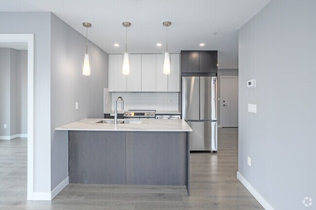 2 chambres, 1 salle de bain - 778 pi² - Cuisine - The View