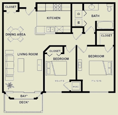 Plano de planta - The Village at White Pine