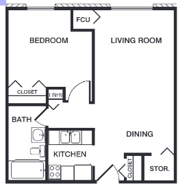 Plano de planta - Capitol Station Apartments