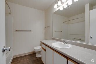 2BR, 1BA - 870SF - Bathroom - Westbury Apartments