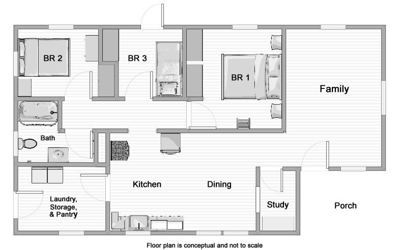 Conceptual Floor Plan - 403 N Fairview St