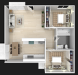 Two bedroom / One bath