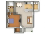 1 Bedroom, 1 Bath