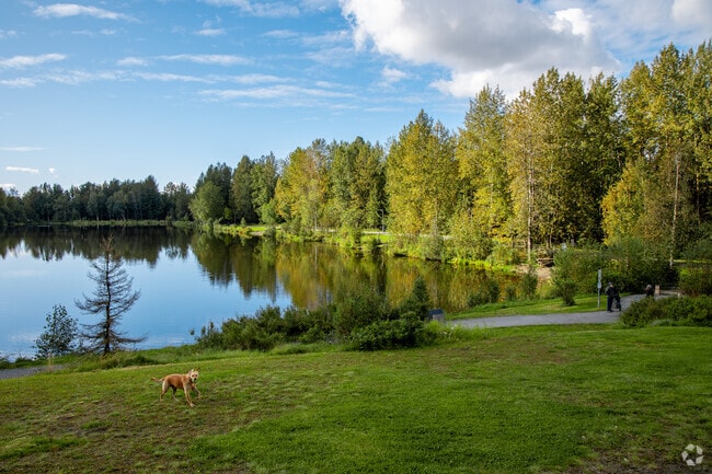 Taku Lake Park has amenities such as skateboarding, tennis, and trails in Taku/Campbell.