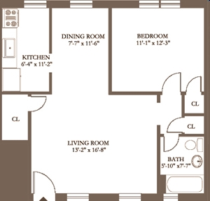 1BR/1BA - Watchung Gardens