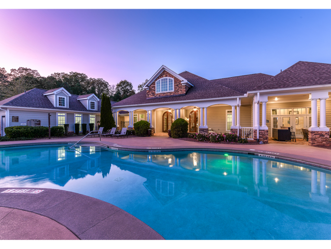 Resort-Style Pool at Dusk - Walden at Oakwood