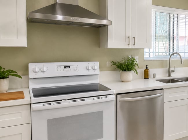 BRAND NEW REMODELED Kitchen: New countertops, cabinets, sink, faucet, blinds and appliances - 4425 Kansas St