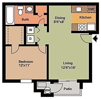 Foto del edificio - Spacious large one bed! W/D Connections.