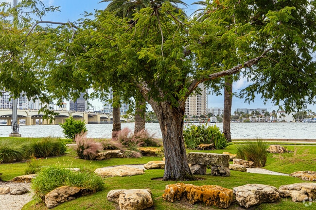 The Tidal garden at Bradley park with native plants and drainage for king tides.
