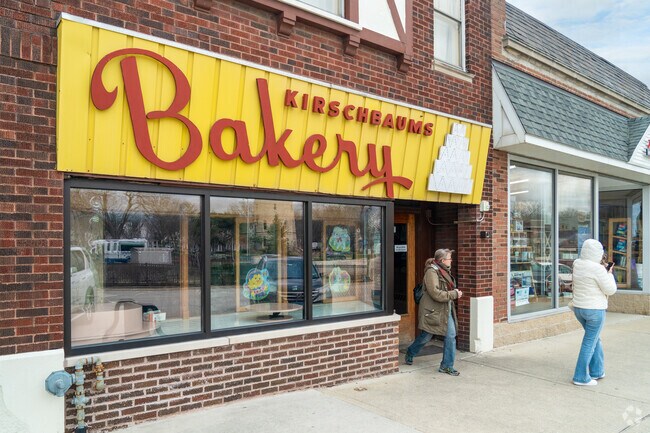 Opened in 1953, family-owned Kirschbaum's Bakery serves cakes, pastries & holiday treats.