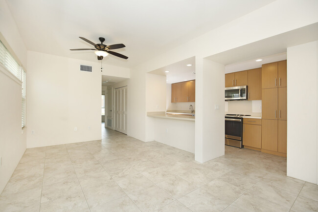 Living room facing kitchen & hallway - 497 Kailua Rd