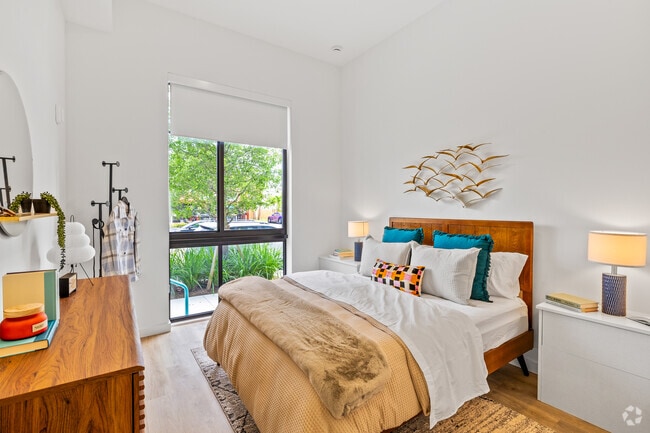 The Flora 1BR, 1BA - 656SF - Bedroom - The Spruce