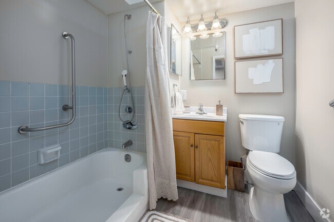 1BR, 1BA - 580SF - Bathroom - The Riverview (55+)
