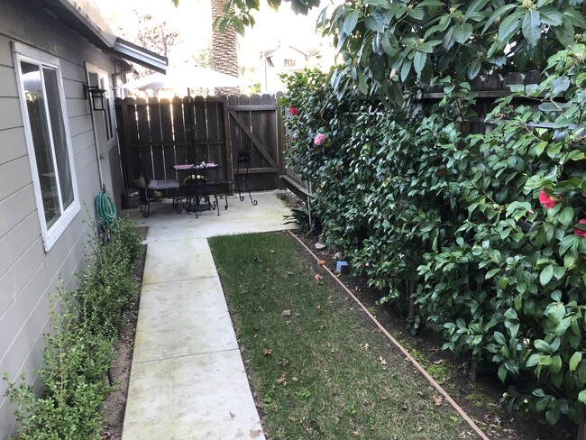 private gated backyard - 429 University Ave