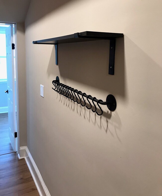 Pot rack and shelf - 1201 Euclid St NW