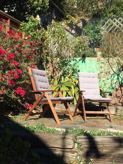 Sitting area in back yard - 53 1/2 Prospect Avenue