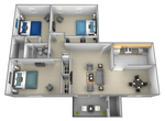 3 Bedrooms 2 Bath