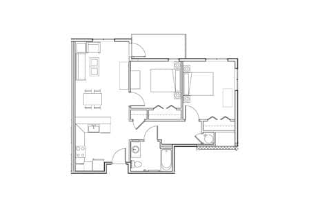 Floorplan - Yale Station Senior Apartments
