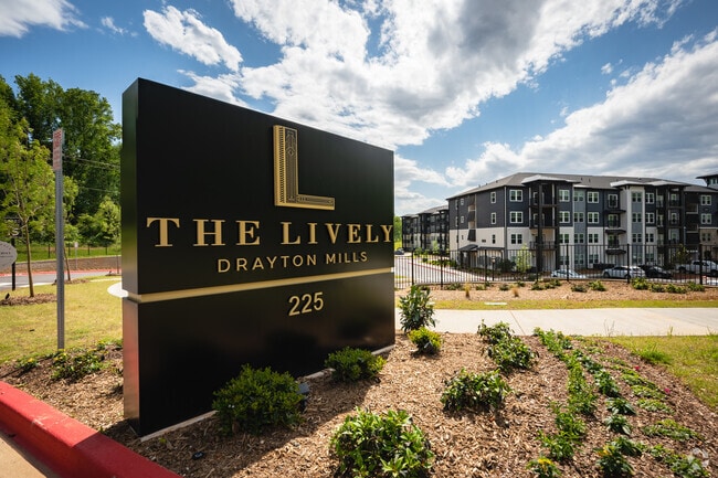 Apartment Sign - The Lively at Drayton Mills