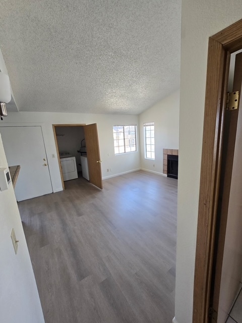 fireplace and laundry room - 2687 Aarondavid Dr