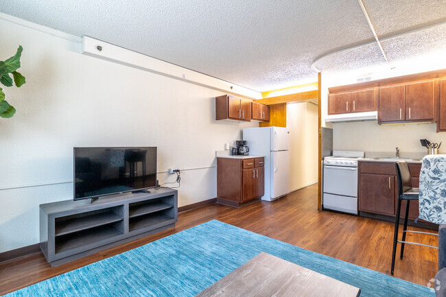 1 BR, 1 BA 250 SQF - Living Room - Northgate Terrace