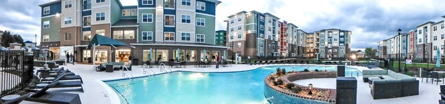 Edge pool area - The Edge Apartments and Townhomes
