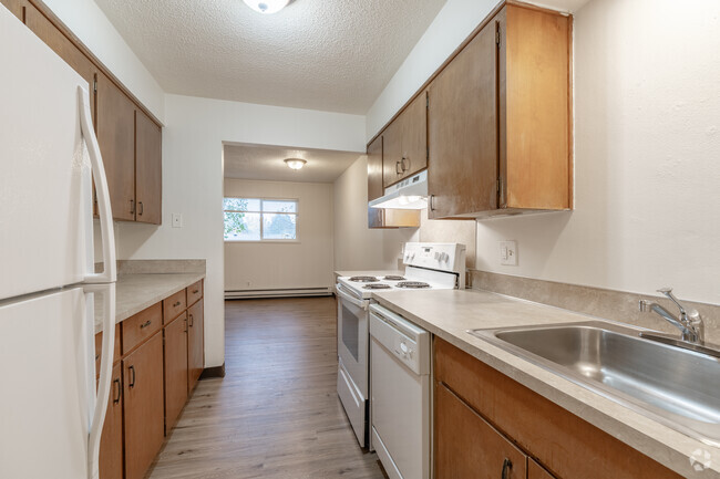 2BR, 1BA - Cocina de 950SF - Brooktree Apartments