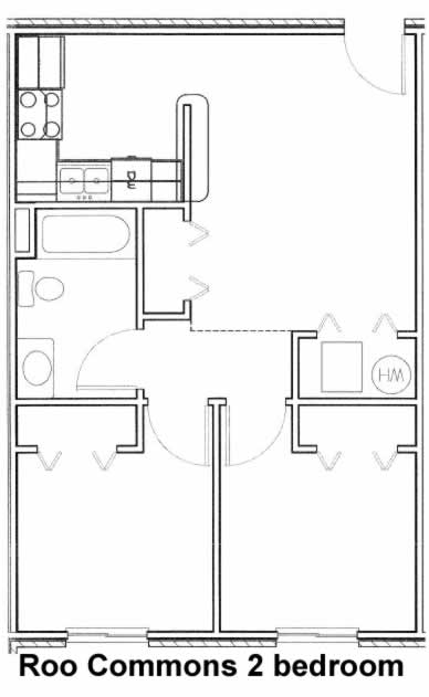 2BR/1BA - Roo Commons