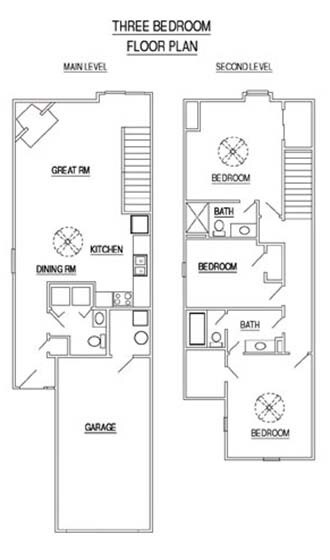 Plano de planta - 203 W Nicholas Dr