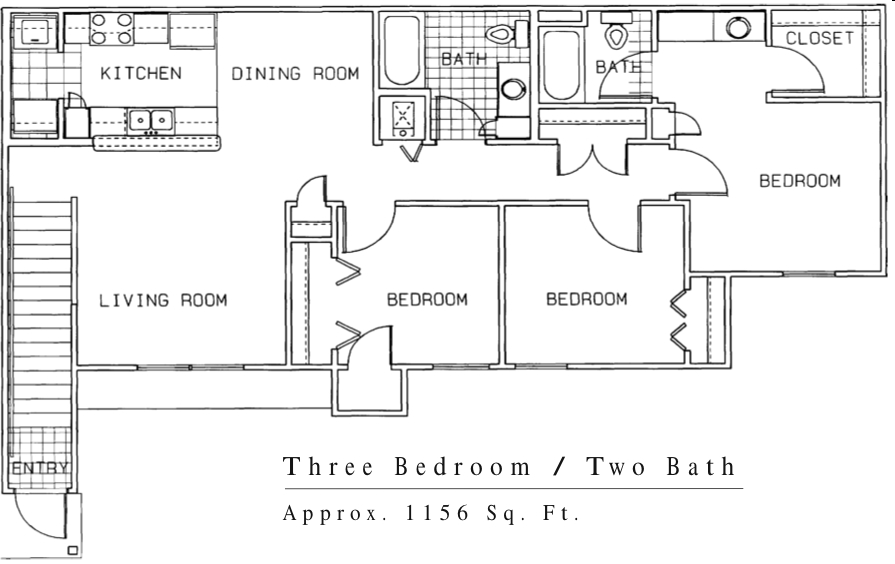 Plano de planta - Remington Square Apartments
