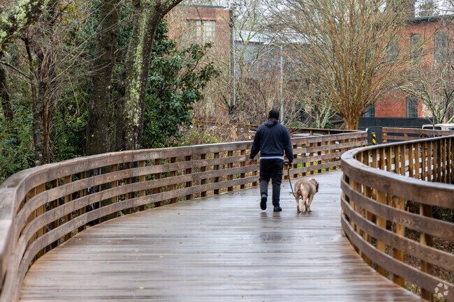 Newnan's LINC Path offers scenic views and plenty of shade in the summer.