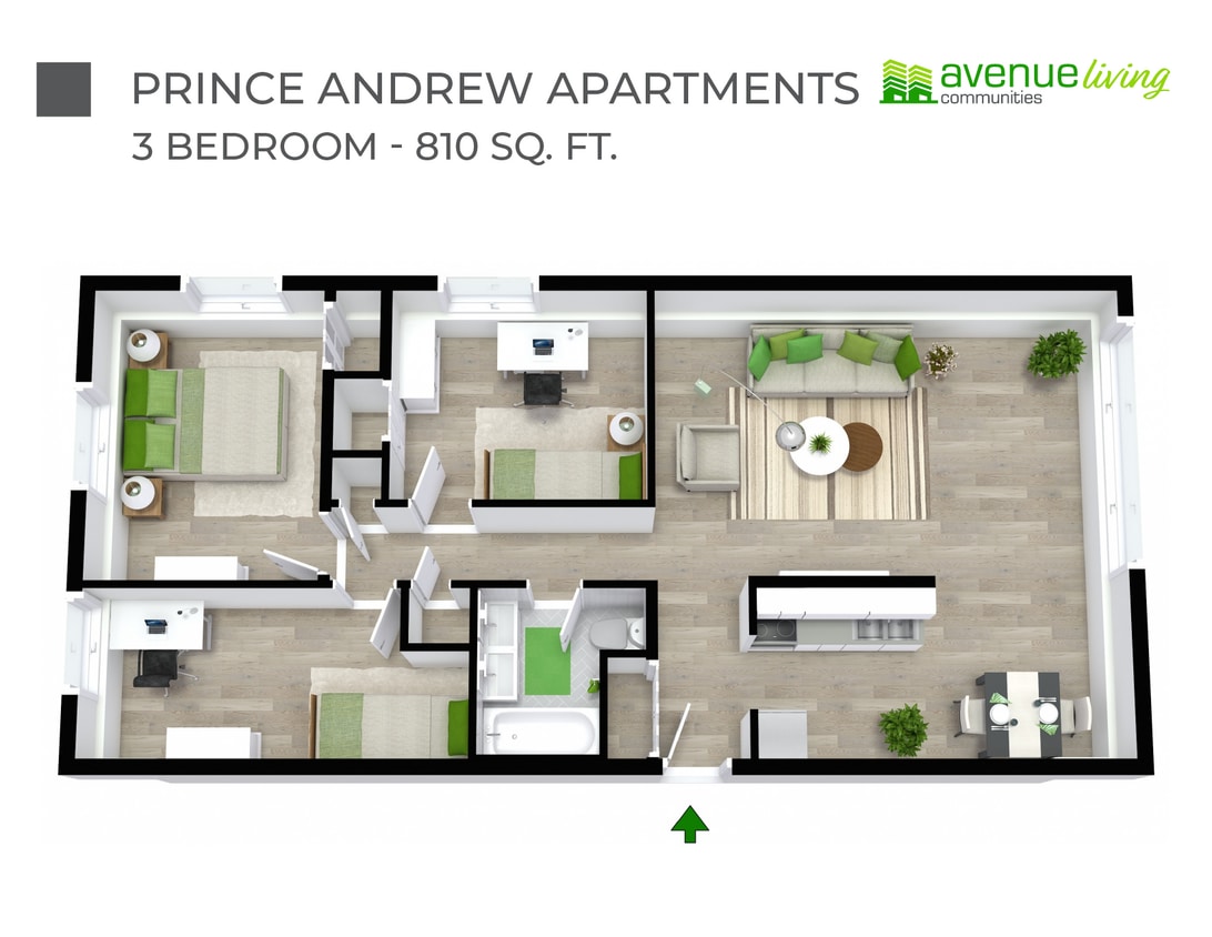 Floorplan - Prince Andrew Apartments