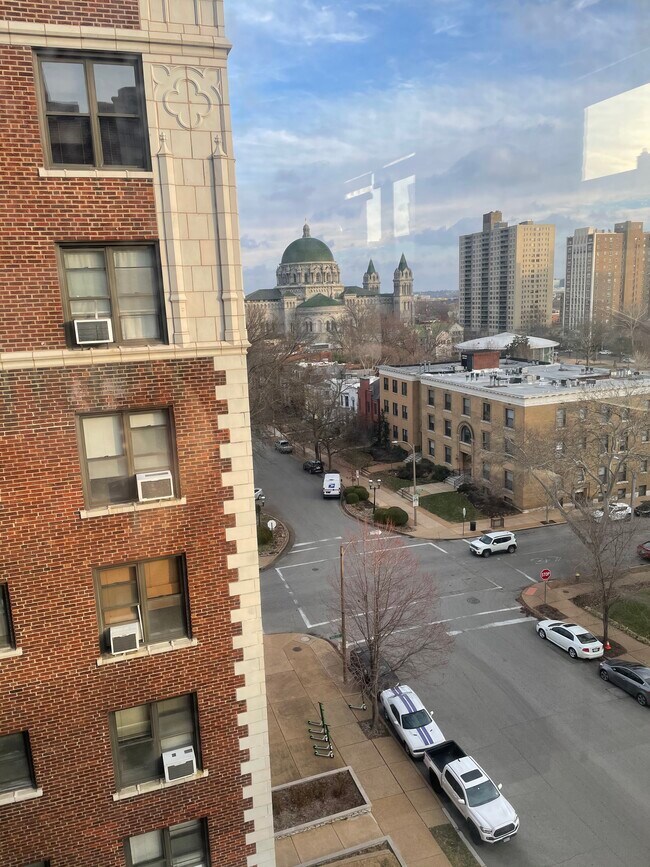 View out of the living room window - 4515 Maryland Ave