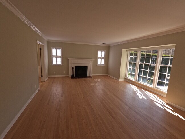 Living Room w/ Fireplace - 410 Ashburton Pl
