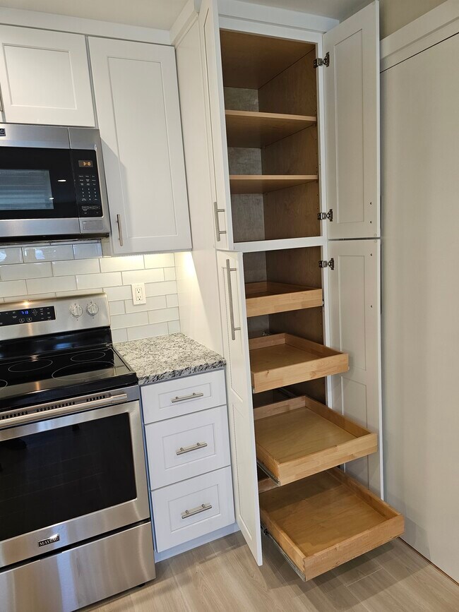 Pantry with full extension shelves - 41 Warren St