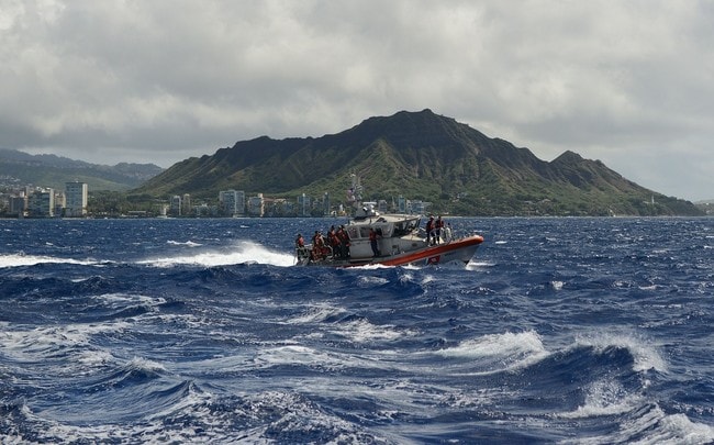 Off the coast of Honolulu