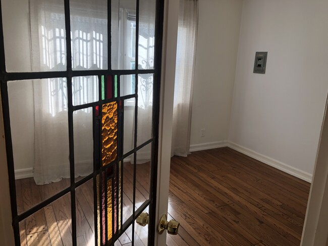 Stain glass door to bedroom - 536 Grand Blvd