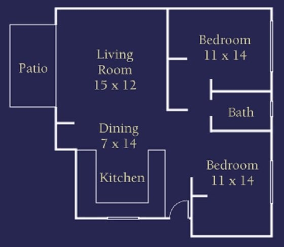 2HAB/1BA - Villa Del Mar Apartments