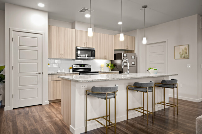 Open Kitchen with Island - Acero Estrella Commons