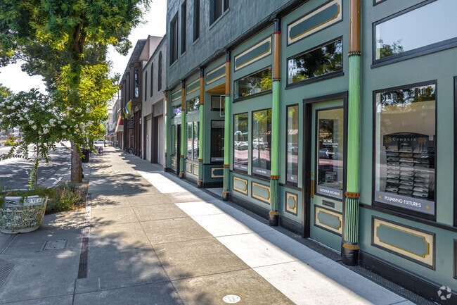 Local stores stand out with their unique storefronts in Woodland.