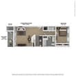 1 Bedroom, 1 Bath 782 sq. ft. - Ashbrook