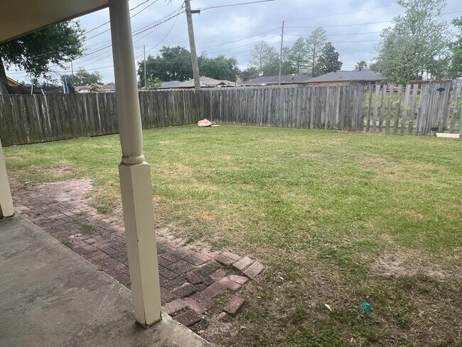 Back yard - 3227 Tulane Dr