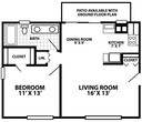 1 Bed 1 Bath