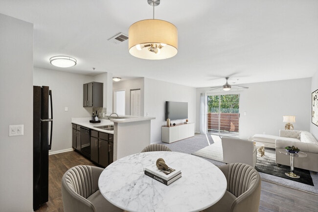 Open concept floorplans | kitchen, dining room & living room - 18Thirty Apartments